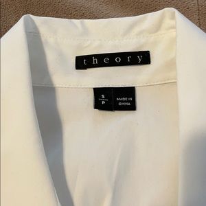Theory 3/4 length button down shirt